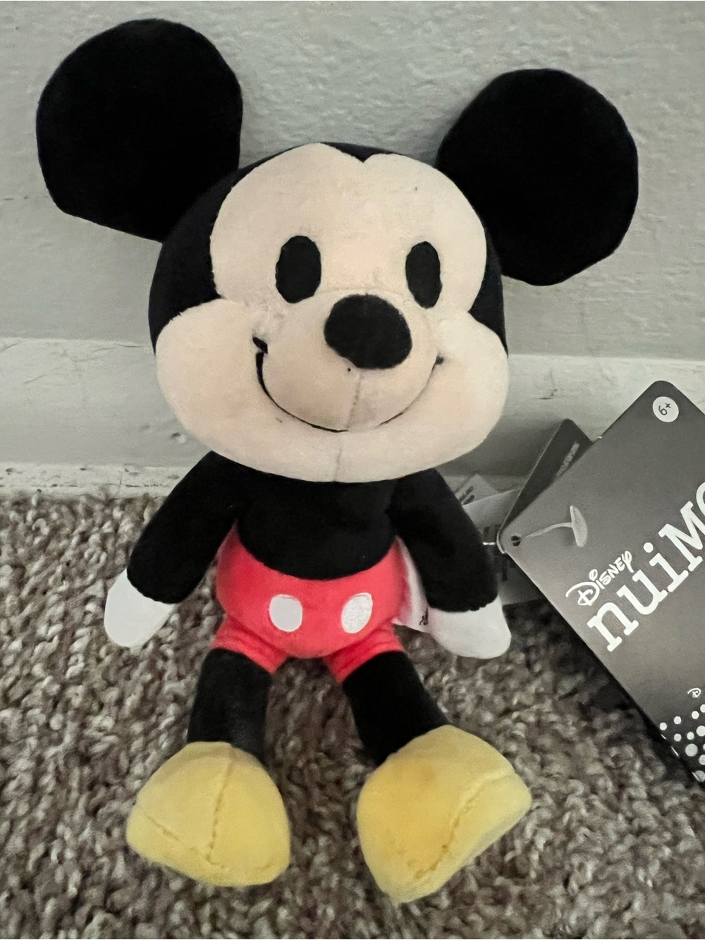 Disney Mickey Mouse nuiMOS Plush toy- Black, Red, Yellow, White